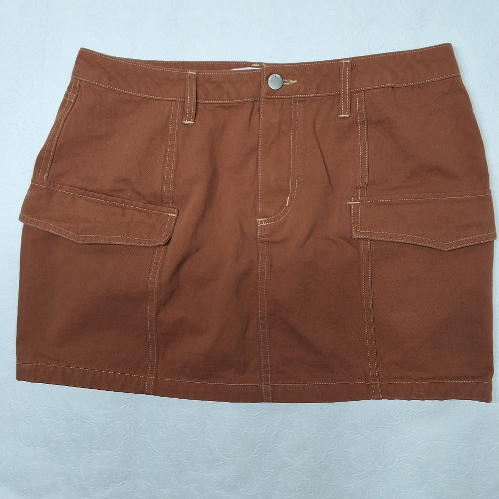RSQ Brawn Mini Denim Skirt Size XL